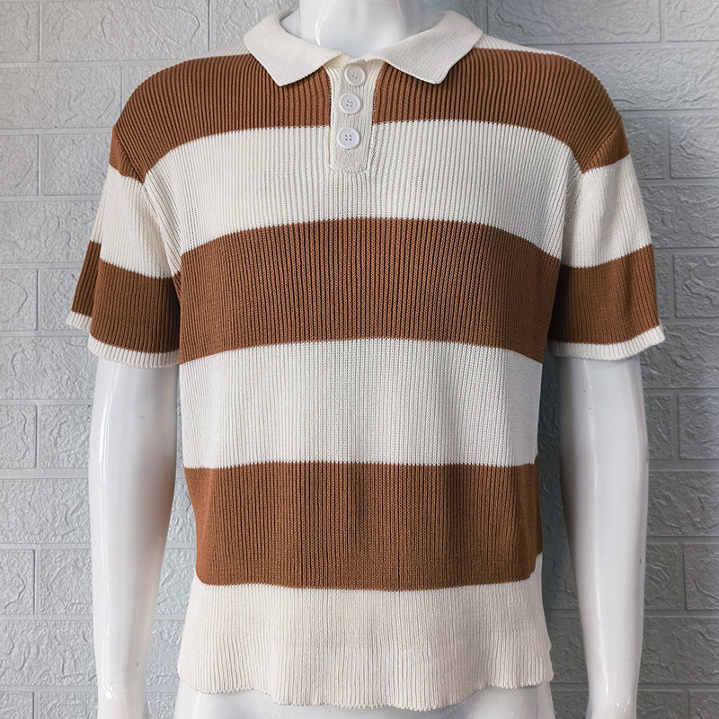 Mens Short Sleeve Sweater