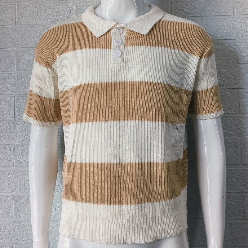 Mens Short Sleeve Sweater