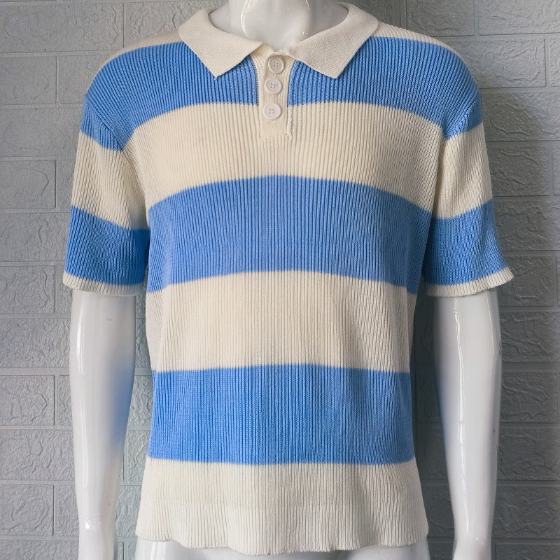 Mens Short Sleeve Sweater