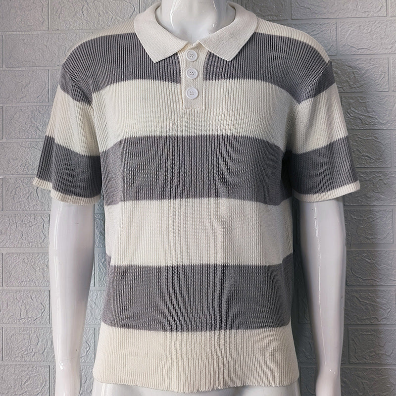 Mens Short Sleeve Sweater
